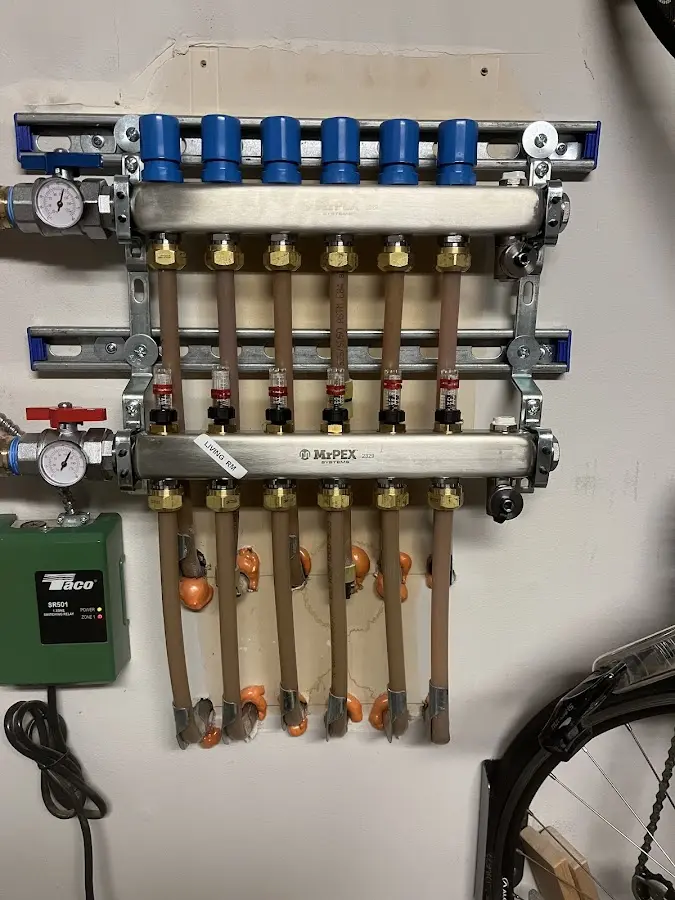 Plumber performing Gas Leak Detection at a residential property in West Norriton